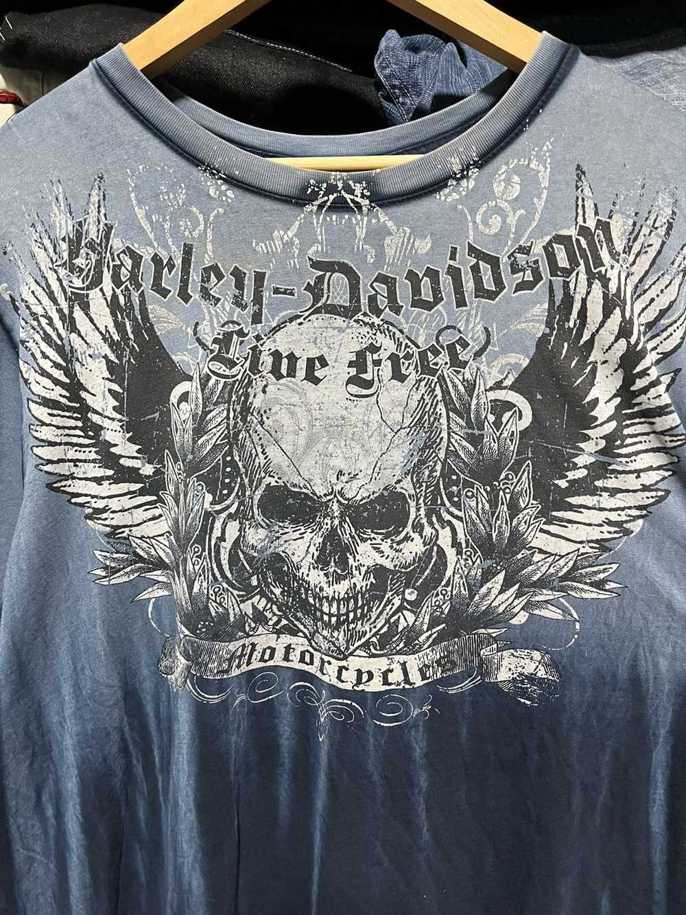 Affliction × Harley Davidson × Vintage CRAZY VINT… - image 4