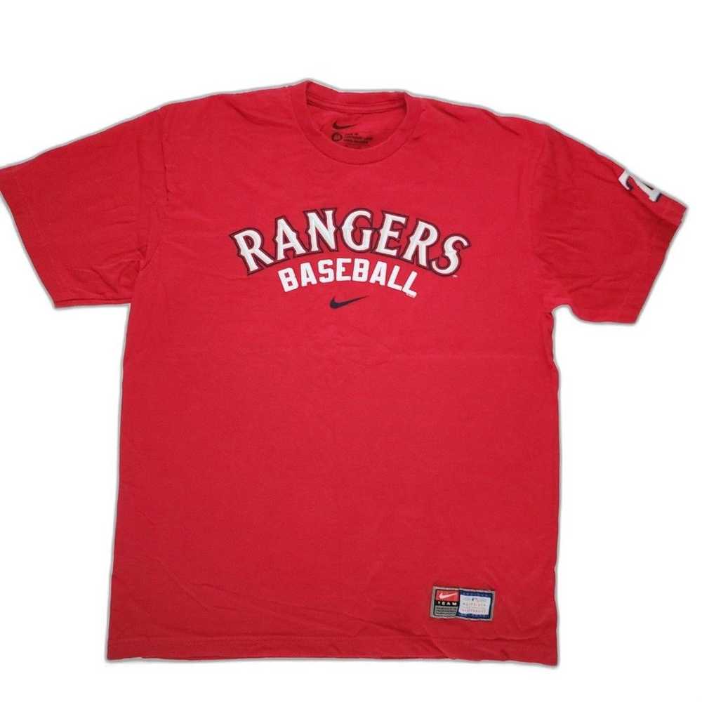 Nike Loose Fit Texas Rangers Baseball Red Men's T… - image 1