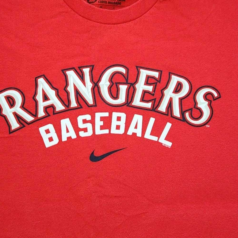 Nike Loose Fit Texas Rangers Baseball Red Men's T… - image 3