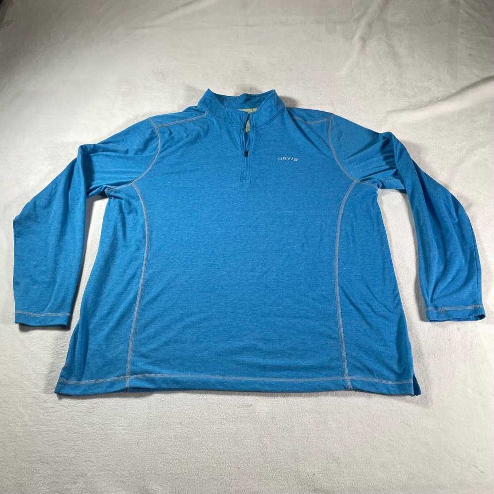 Orvis Orvis Sweatshirt Mens Extra Large Blue Quar… - image 1