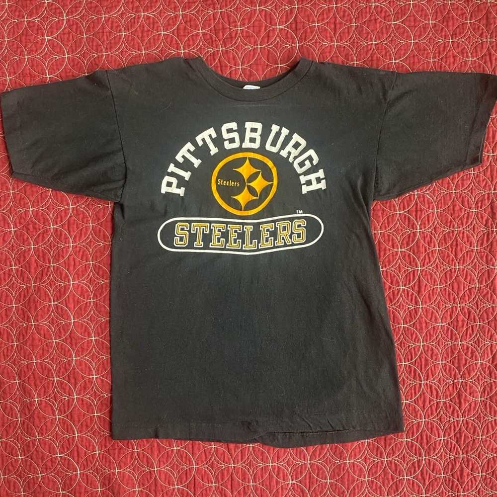 Vintage 70s NFL Pittsburgh Steelers Champion Shir… - image 1