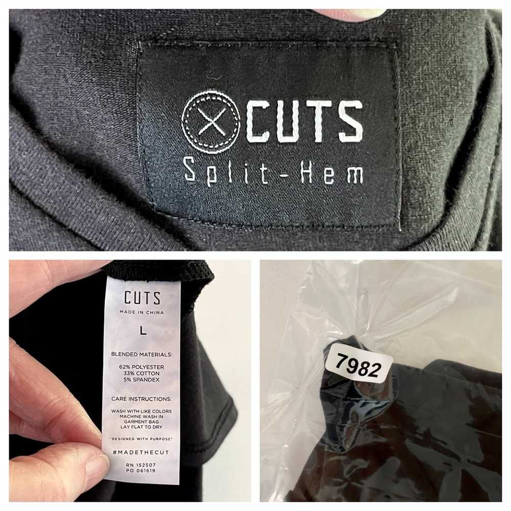 Cuts Clothing Mens NEW Split-Hem V-Neck Signature… - image 7