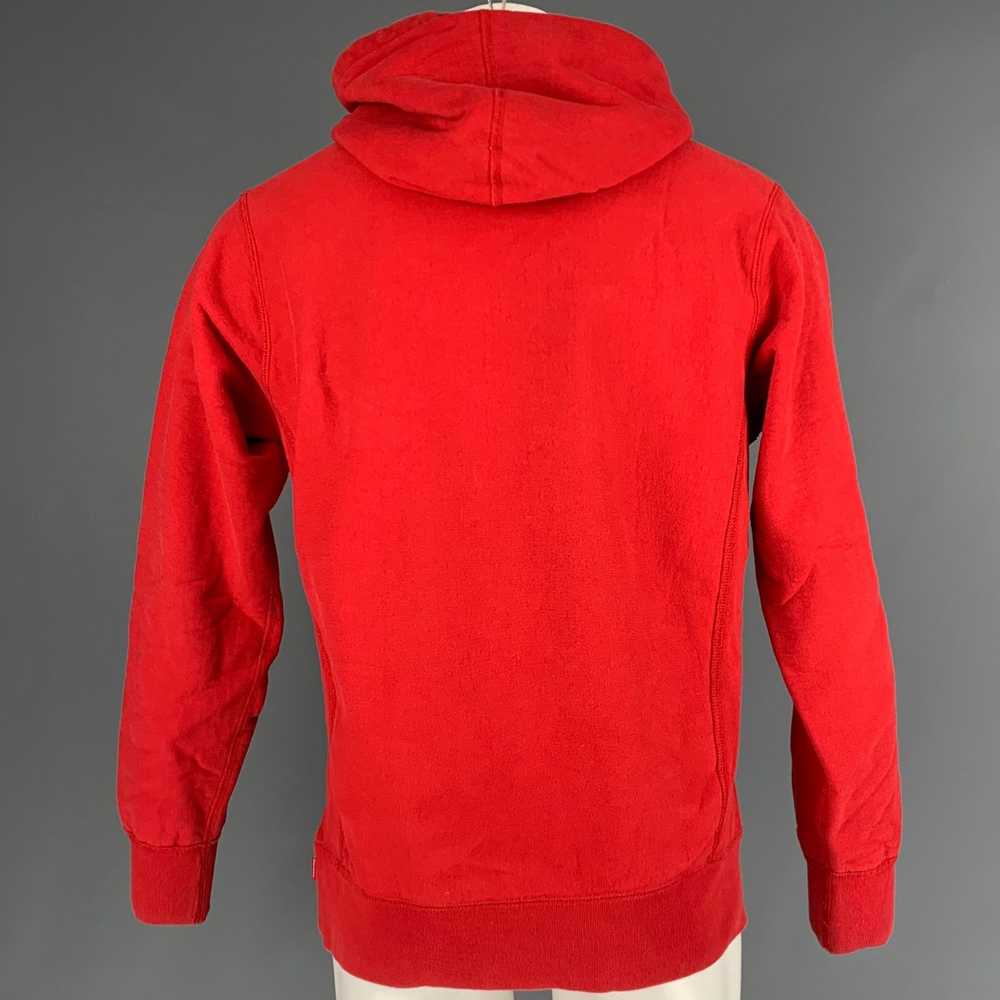 Supreme Red Black Cotton Hoodie Sweatshirt - image 4