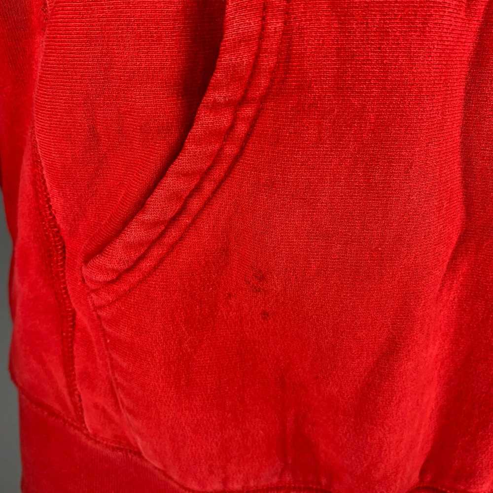 Supreme Red Black Cotton Hoodie Sweatshirt - image 5