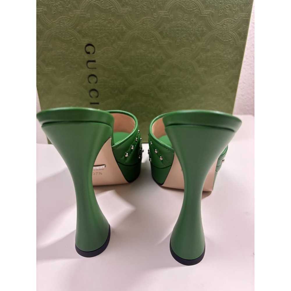 Gucci Leather mules - image 4