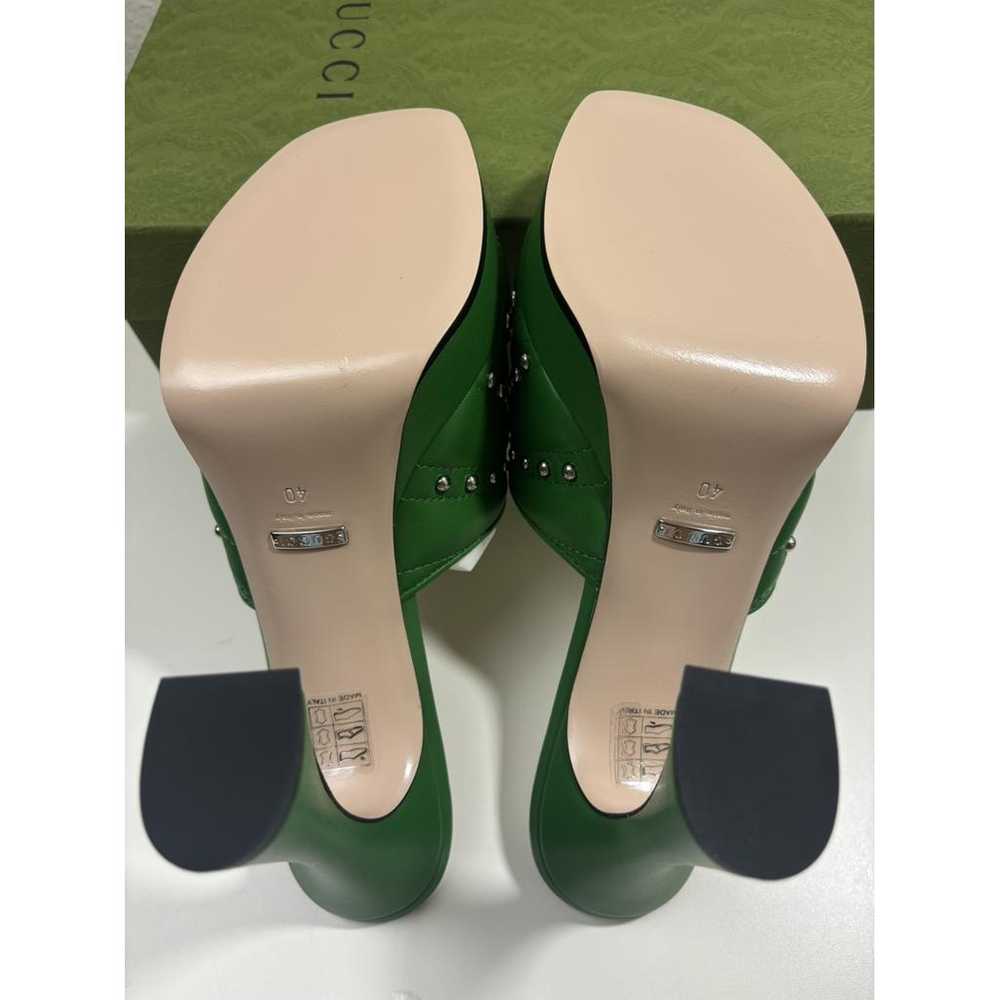 Gucci Leather mules - image 8