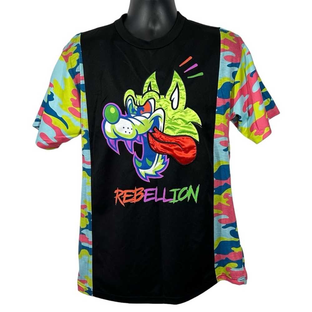 Rage of a Rebellion Vintage Colorful Camo Space W… - image 1