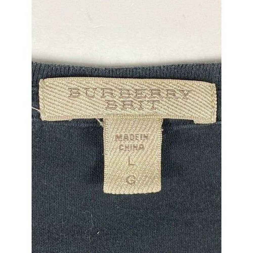 Burberry Brit Logo Print Design Tee Shirt Black S… - image 3