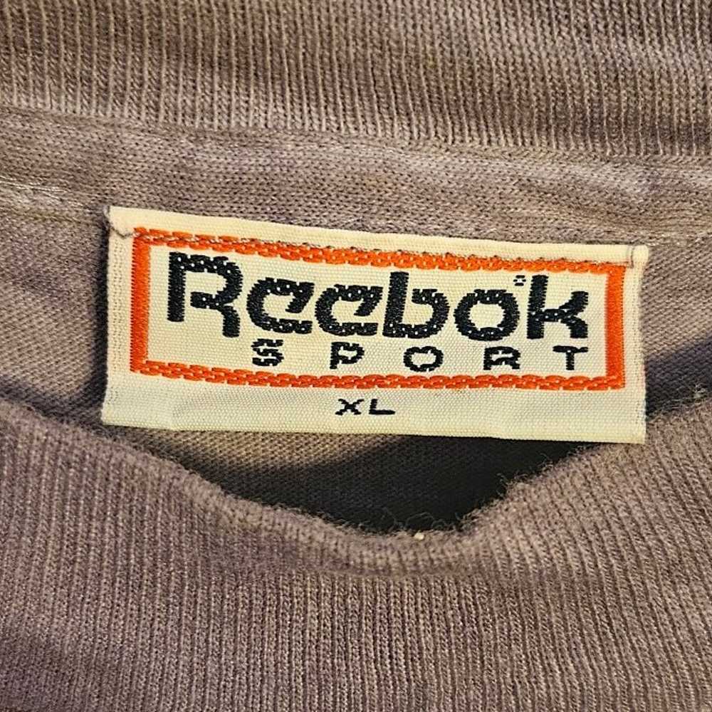 Vtg 90’s Reebok Spell Out Abstract Art Sports Men… - image 3