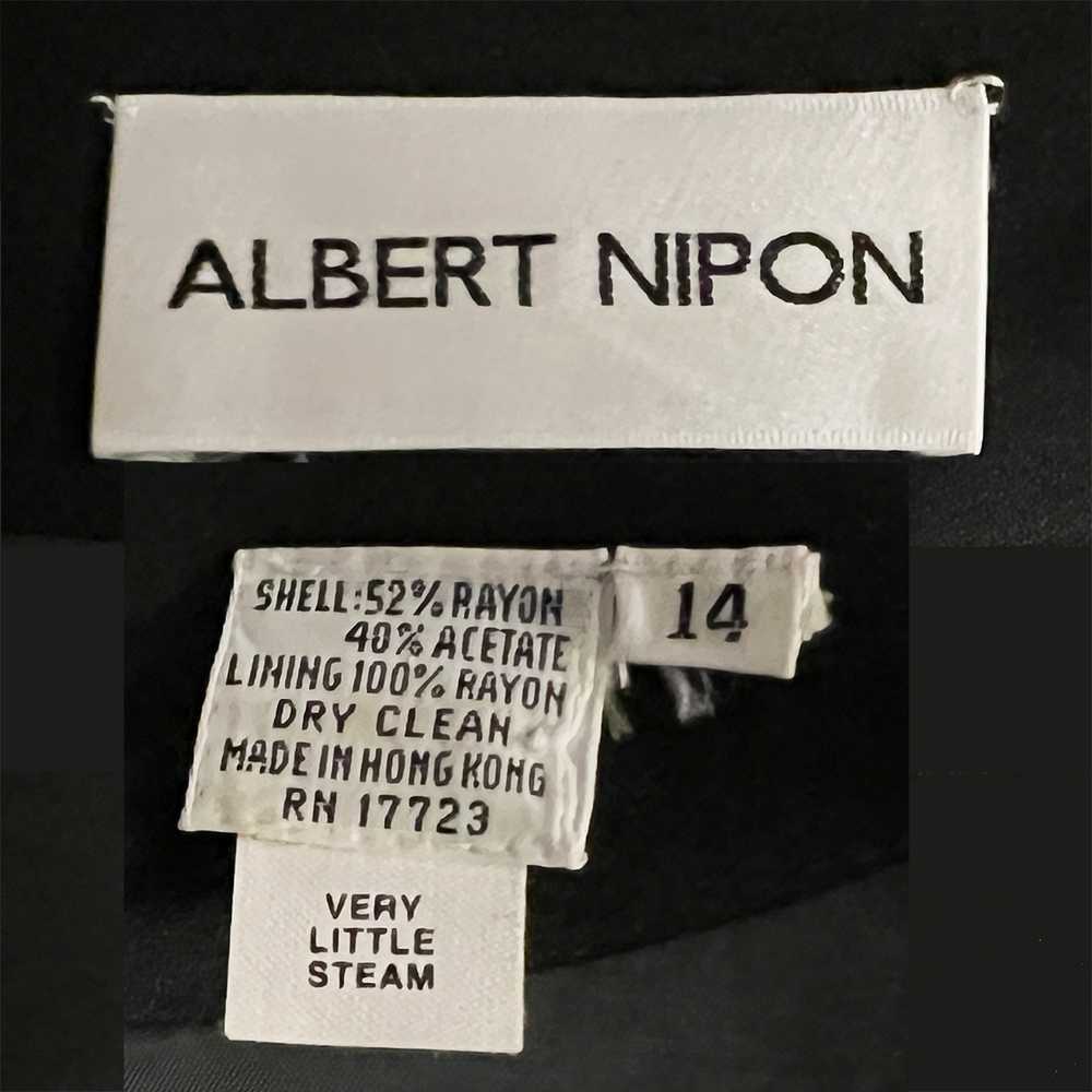 Albert Nipon Black Blazer, Vintage 1980s, Size 14 - image 6