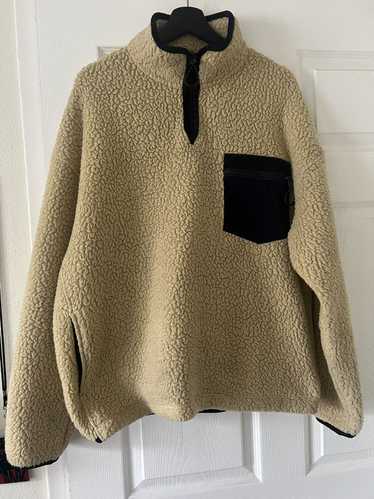 Nanamica Nanamica Oatmeal Fleece Half Zip Jacket