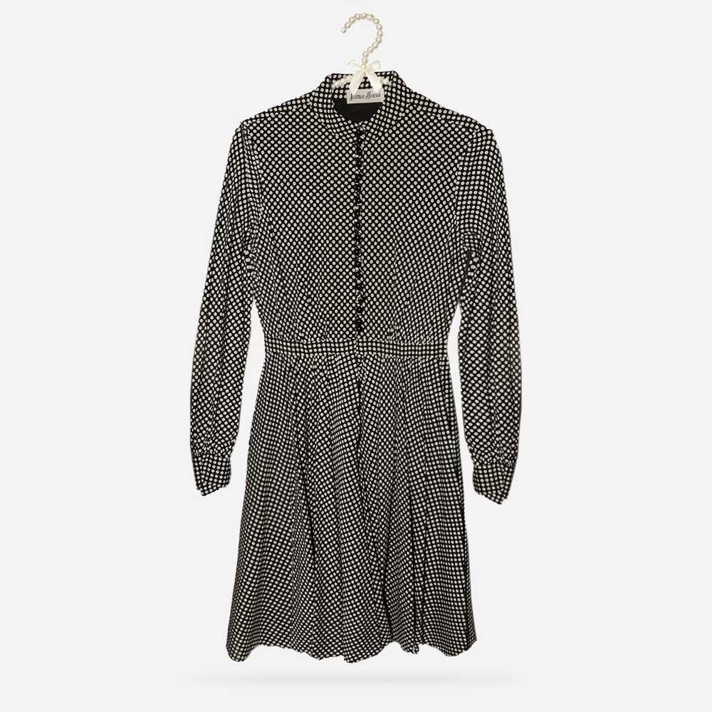 1950s Black Polka Dot Dress, Shannon Rodgers – Je… - image 1