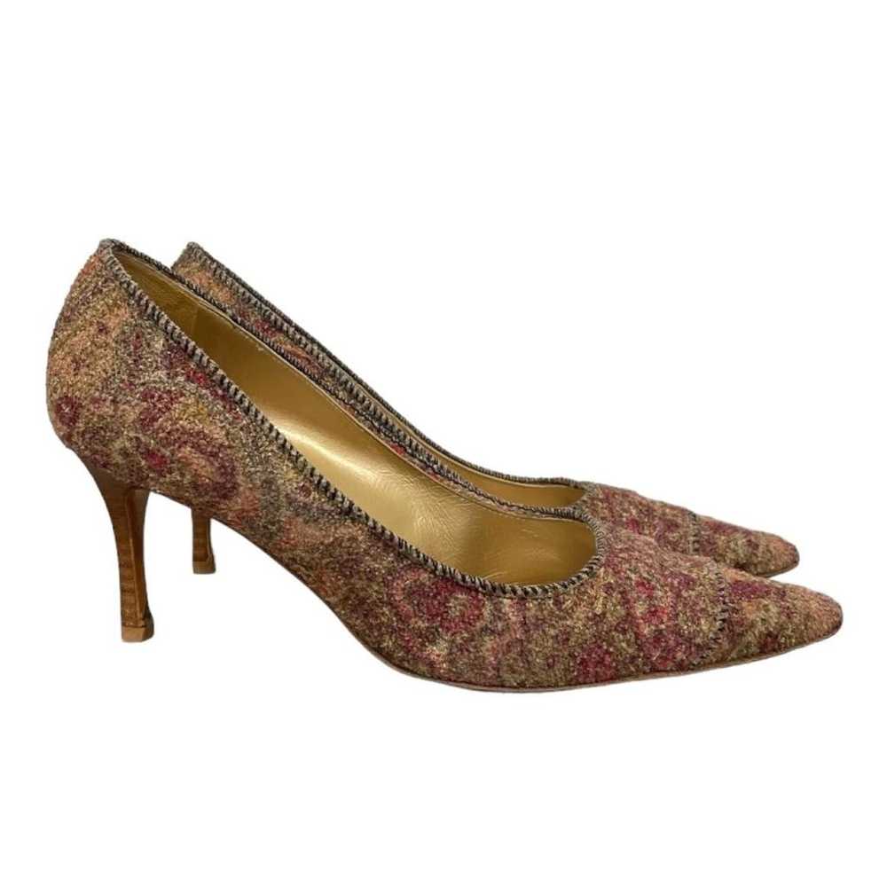 Manolo Blahnik Cloth heels - image 5