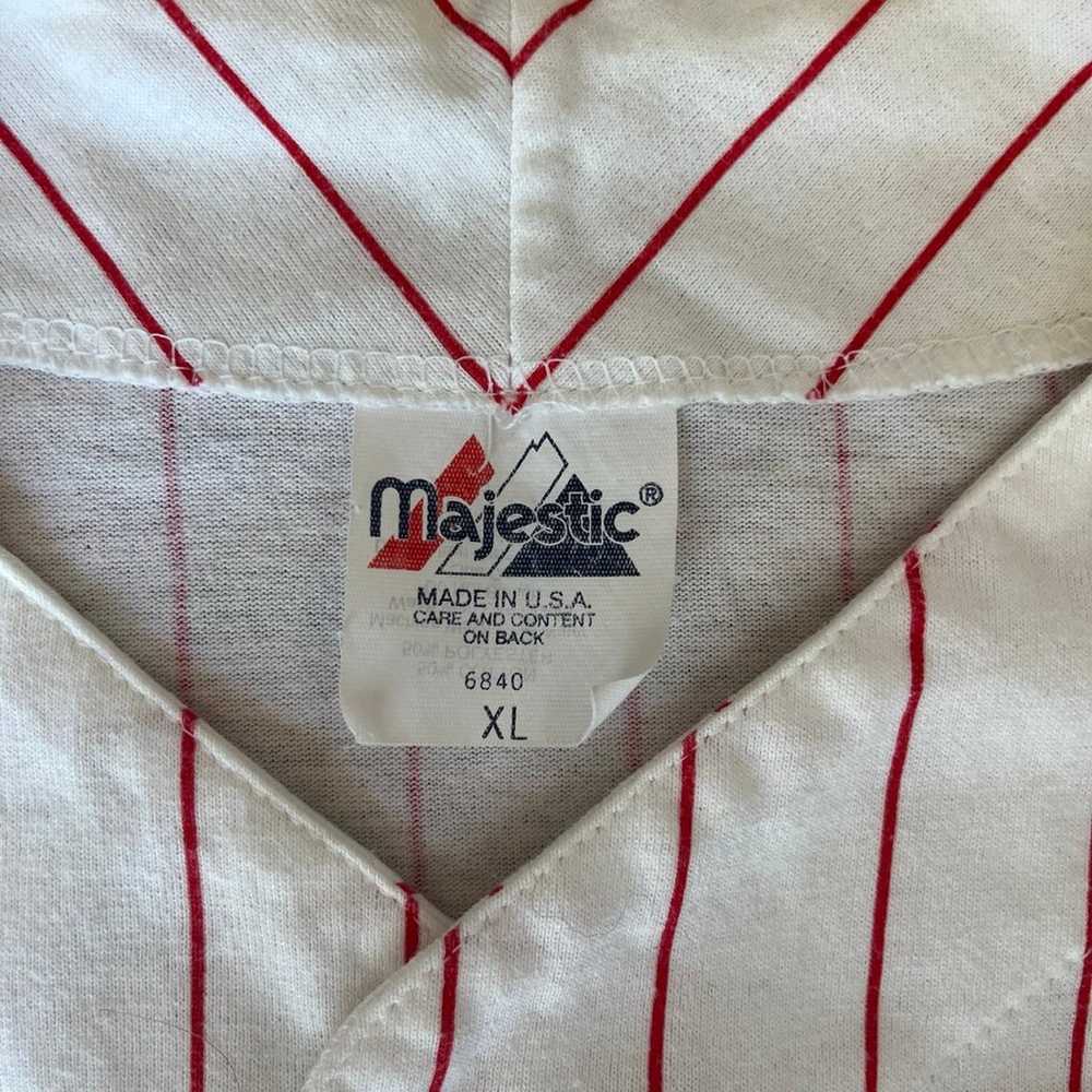 Vintage Phillies 1996 all star pinstripe button up - image 3