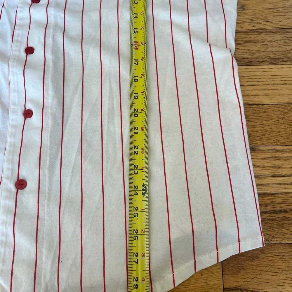 Vintage Phillies 1996 all star pinstripe button up - image 6
