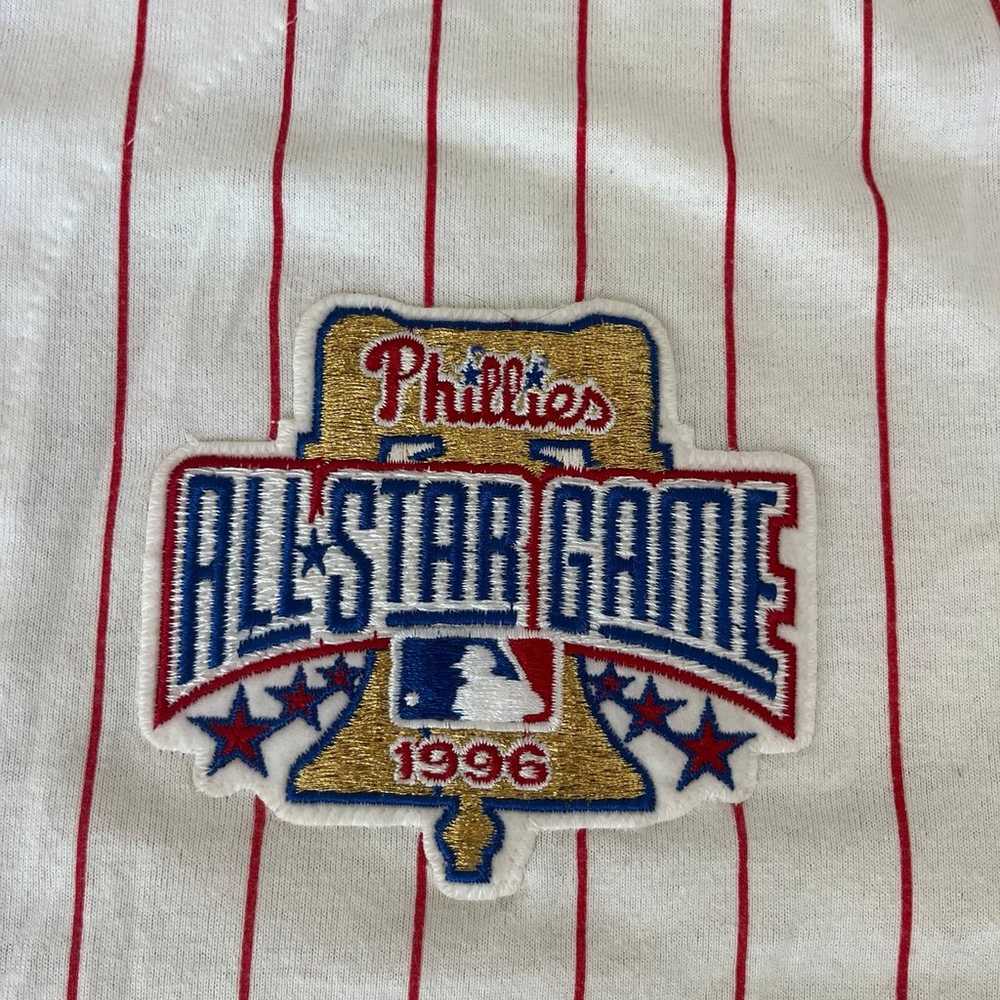 Vintage Phillies 1996 all star pinstripe button up - image 7