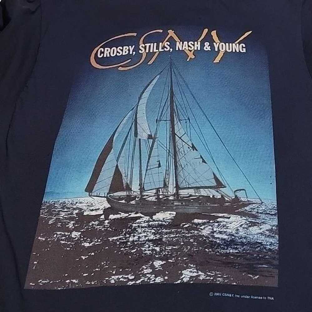 VINTAGE Crosby, Stills, Nash & Young t shirt. - image 9