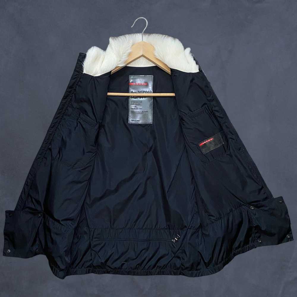 Prada Prada Sport F/W 1999 Fur Vest Jacket Nylon … - image 12