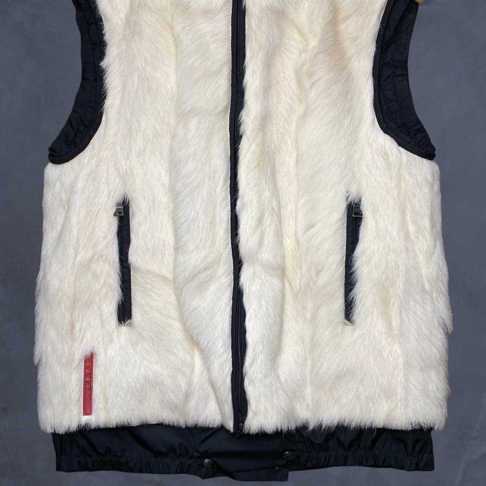 Prada Prada Sport F/W 1999 Fur Vest Jacket Nylon … - image 5