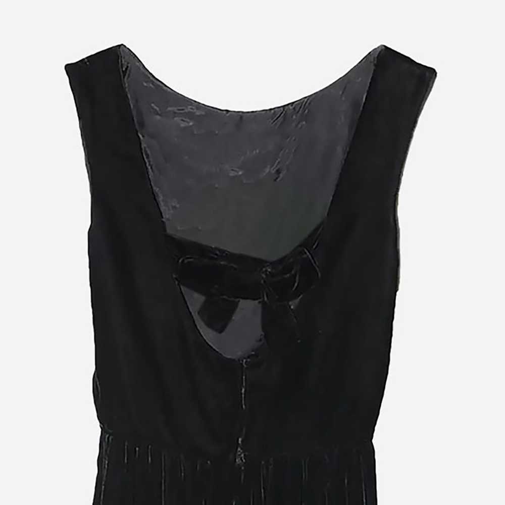 1950s Jacques Heim Cocktail Dress, Black Velvet, … - image 7