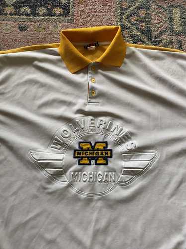 Ncaa × Vintage 90’s Michigan polo shirt. - image 1