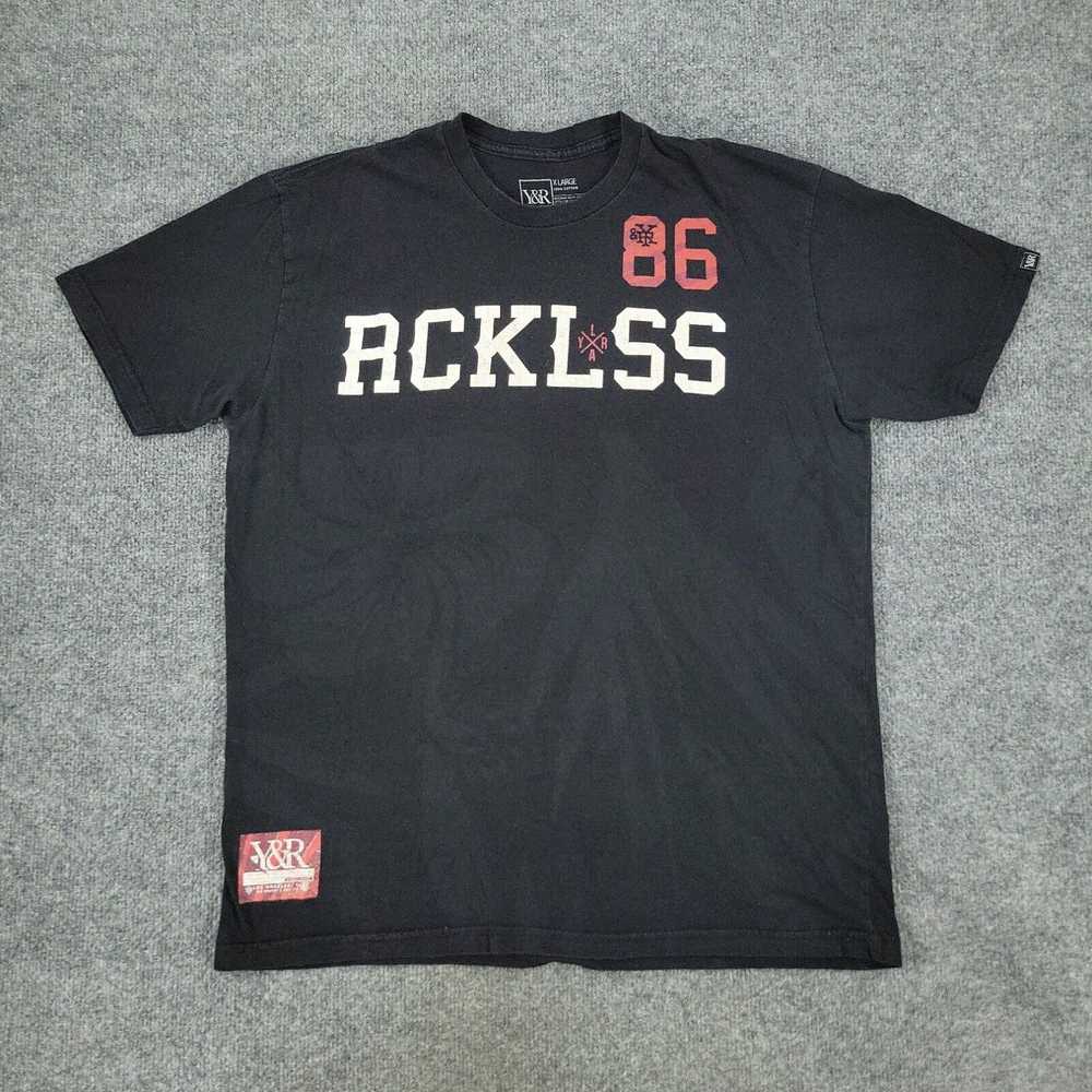 Spell Young & Reckless Shirt Men's XL Black Graph… - image 1