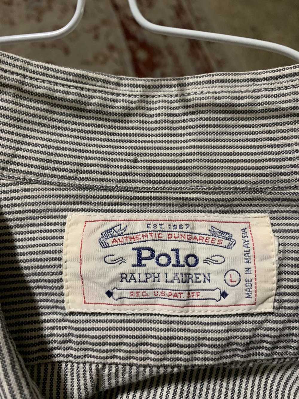 Polo Ralph Lauren Authentic Dungarees Striped wor… - image 11