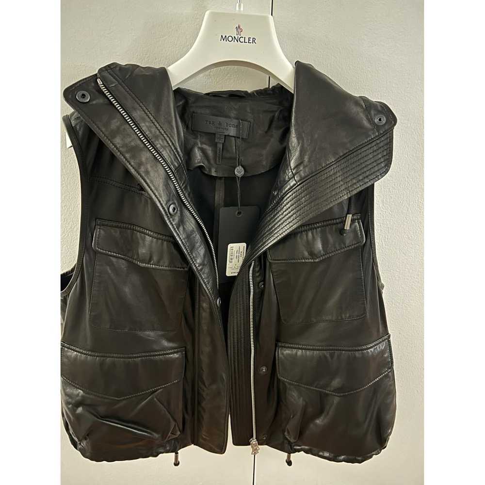 Rag & Bone Leather biker jacket - image 2