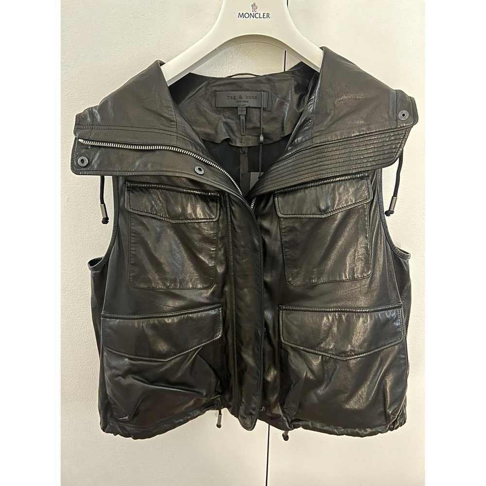 Rag & Bone Leather biker jacket - image 3