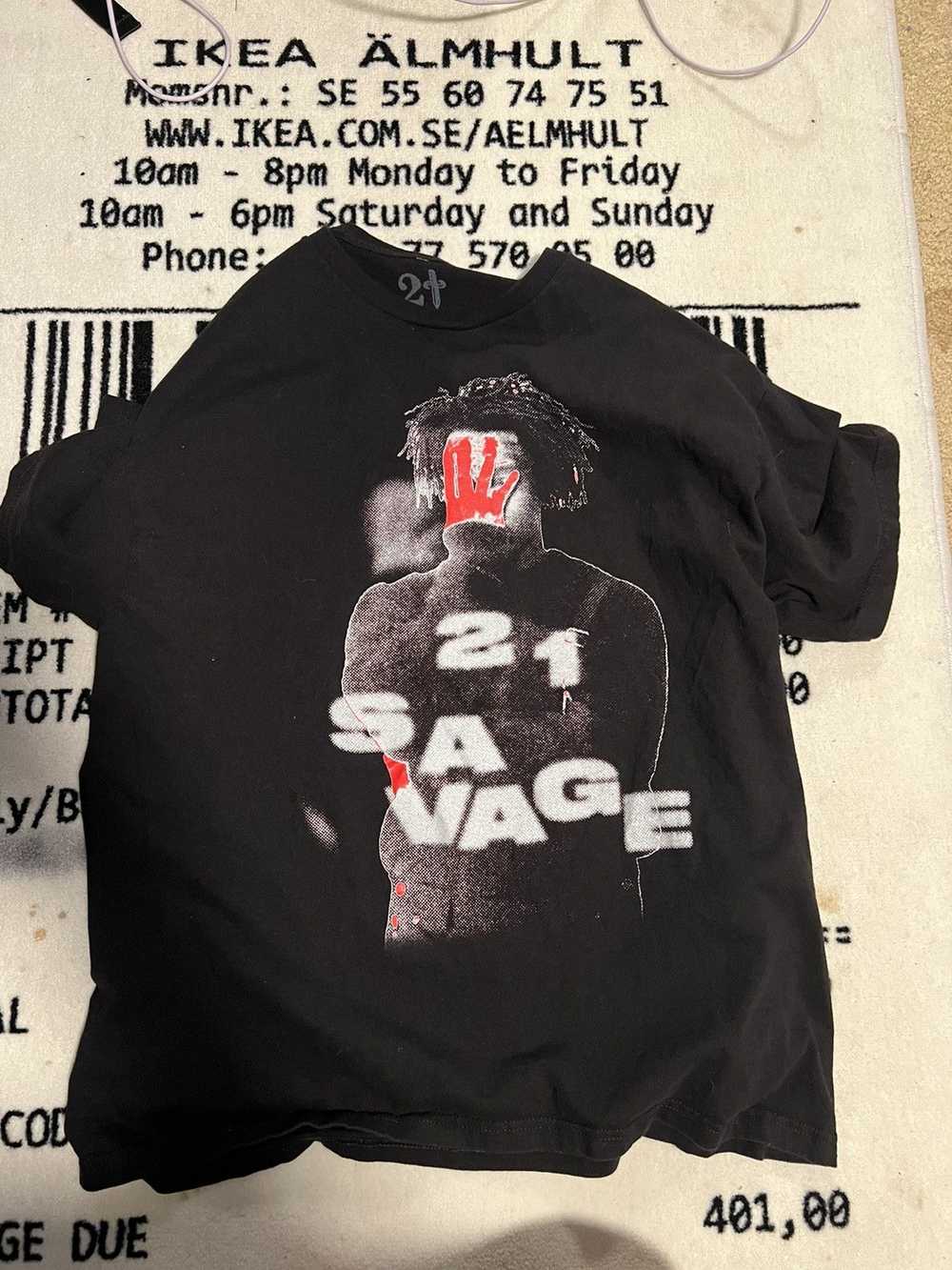 21 Savage 21 savage its all a blur tour shirt - image 2
