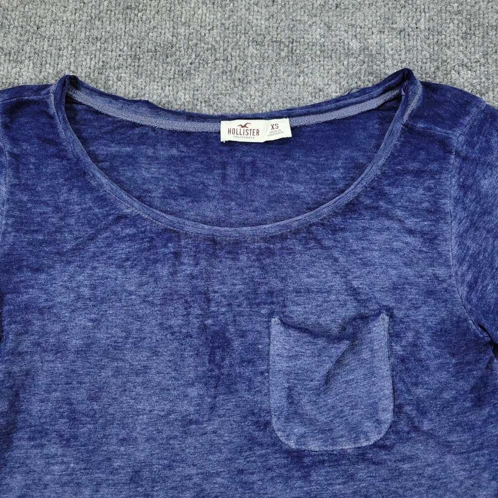 Vintage Hollister Shirt Women's XS Blue Sheer Rou… - image 2