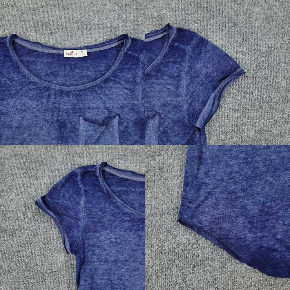 Vintage Hollister Shirt Women's XS Blue Sheer Rou… - image 4