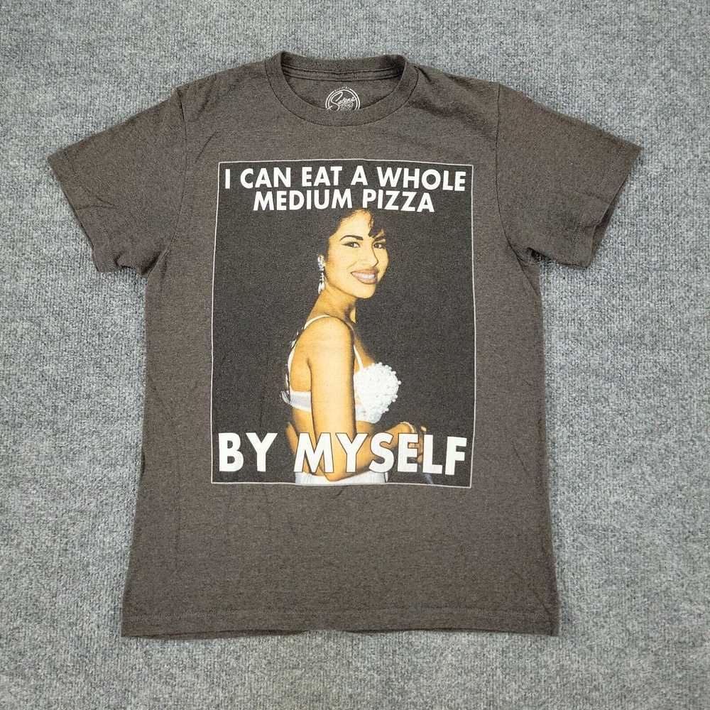 Vintage Selena Shirt Mens Small Gray Graphic Tee … - image 1