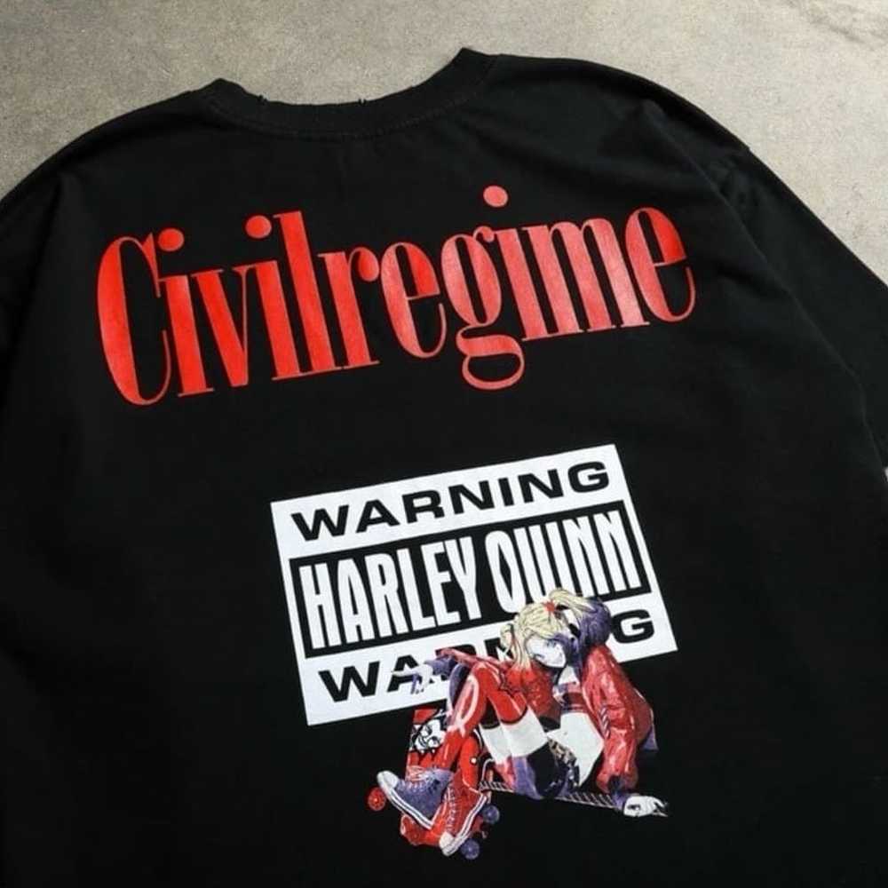 Civil Regime Harley Quinn Oversized Tee - image 2