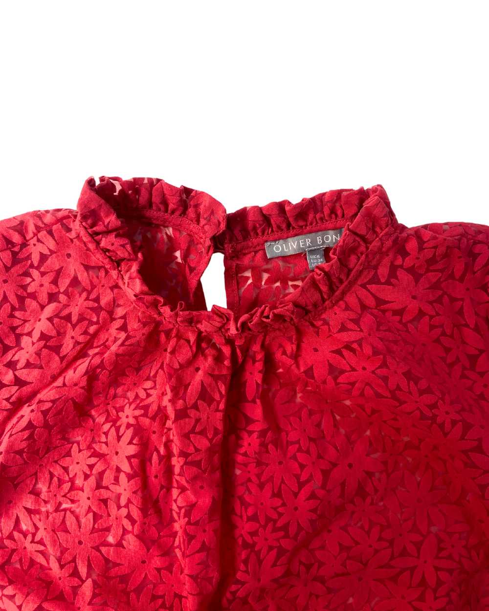 Oliver Bonas Oliver Bonas Pink Floral Blouse - image 3