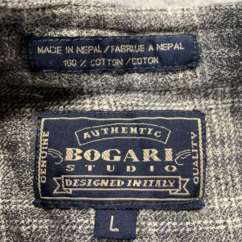 Vintage BOGARI Shirt Mens Large Button Up Plaid S… - image 3