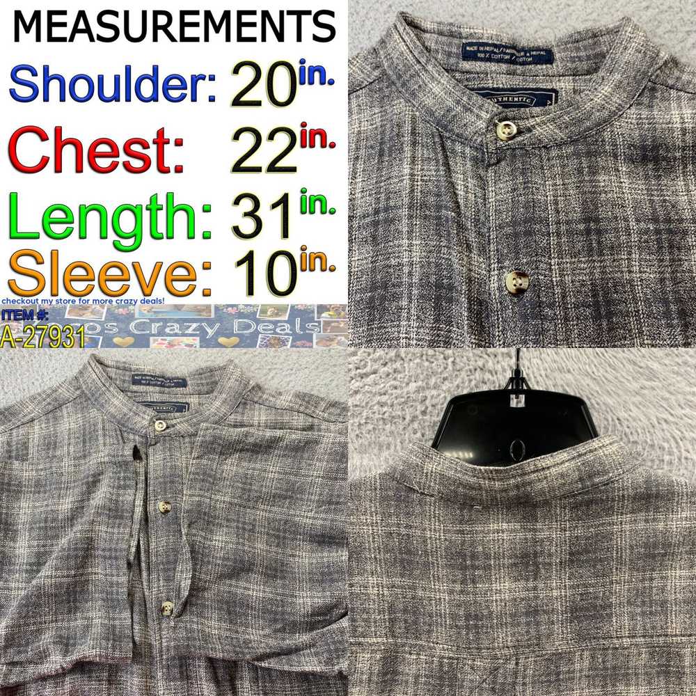 Vintage BOGARI Shirt Mens Large Button Up Plaid S… - image 4