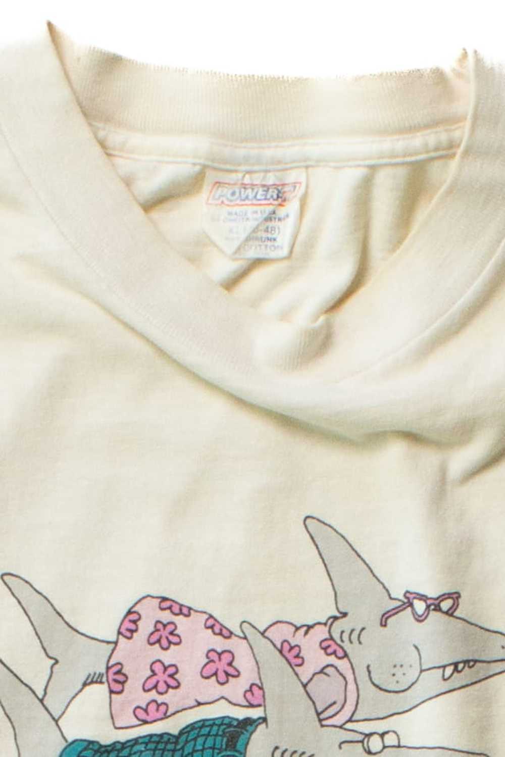 Vintage The Far Side Shark Nerds T-Shirt (1980s) - image 3