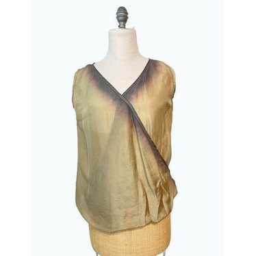 VIVIANA UCHITEL Designer Silk Sleeveless Top Blou… - image 1