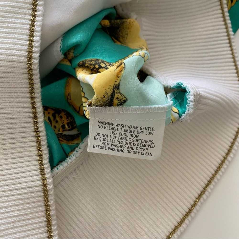 Vintage Caron Petite Cropped Shell & Chain Print … - image 6