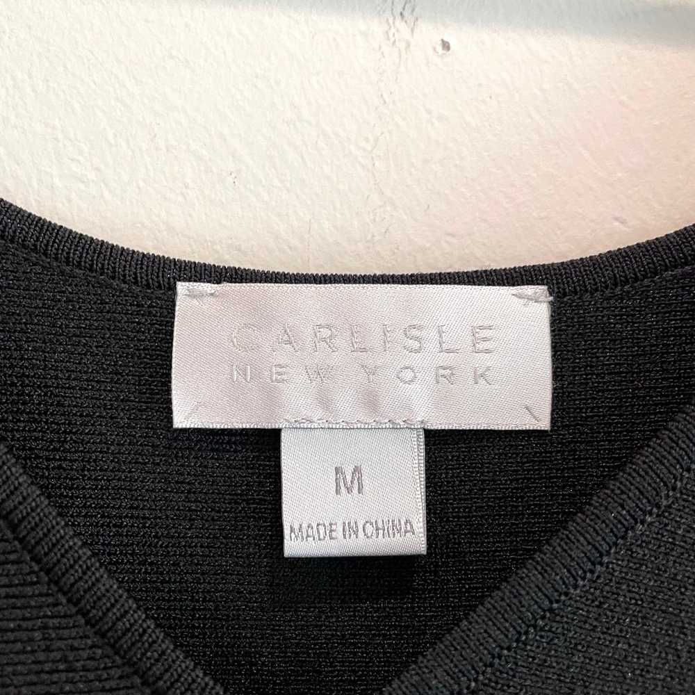 Carlisle Sleeveless V-Neck Pleated Hem Knit Blouse - image 6