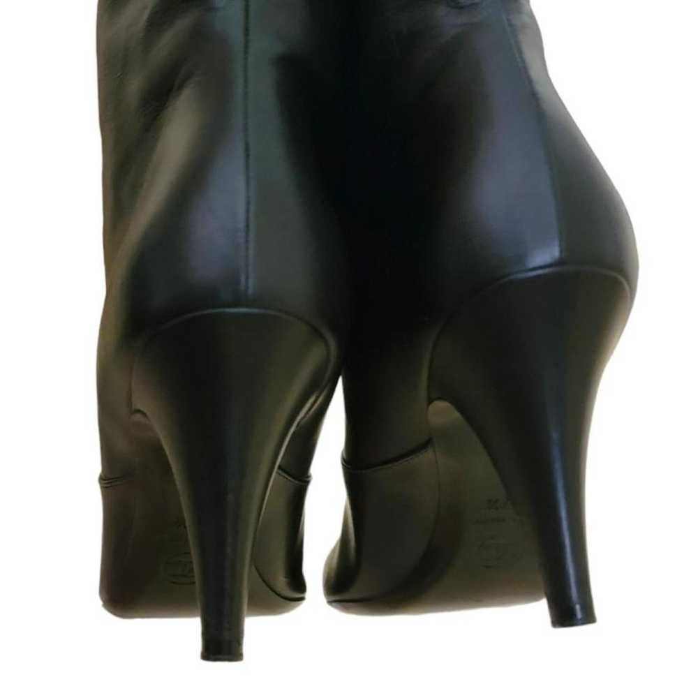 Chanel Leather biker boots - image 11