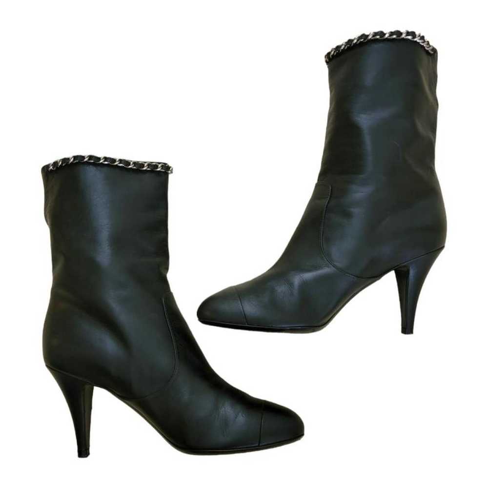 Chanel Leather biker boots - image 12