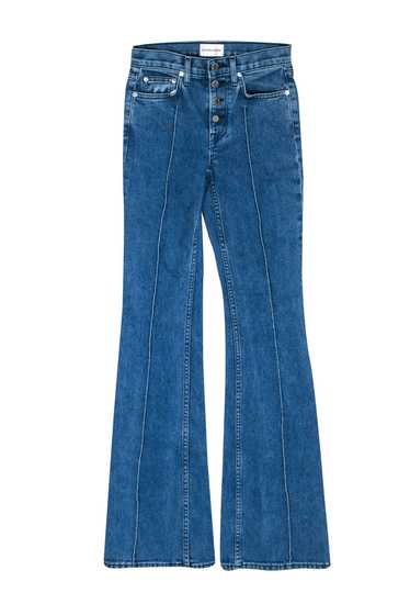 Cotton Citizen - Medium Wash Pintuck Flare Jeans S