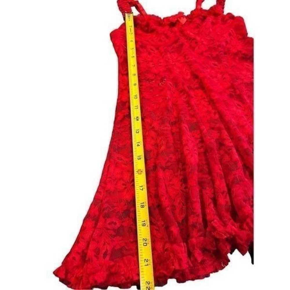 Vintage red lace babydoll size S - image 7