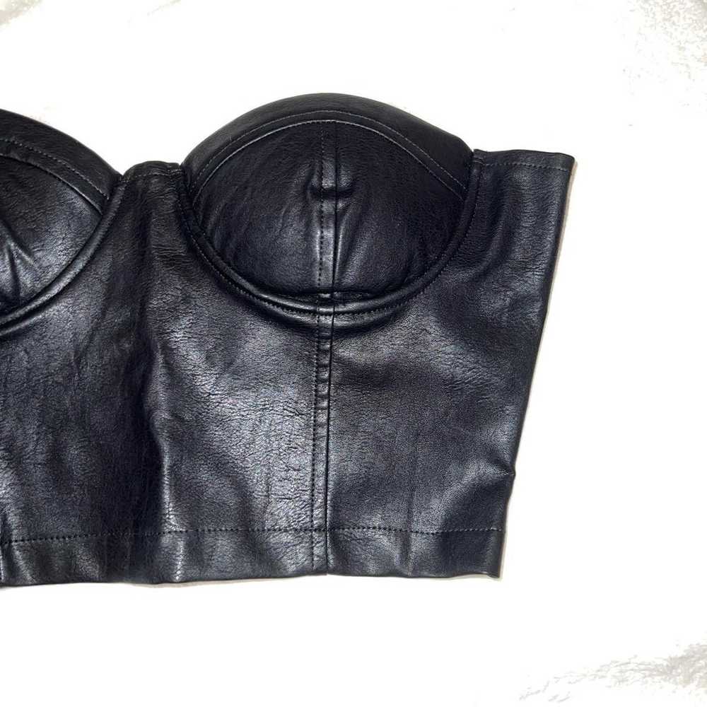 NWOT DOLLS KILL LEATHER BUSTIER - image 2