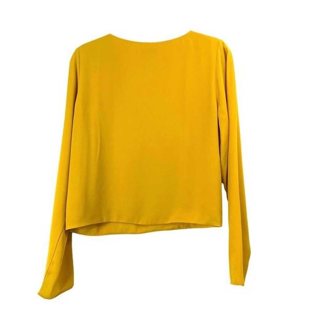 Aritzia Babaton Randy mustard yellow top blouse S… - image 5