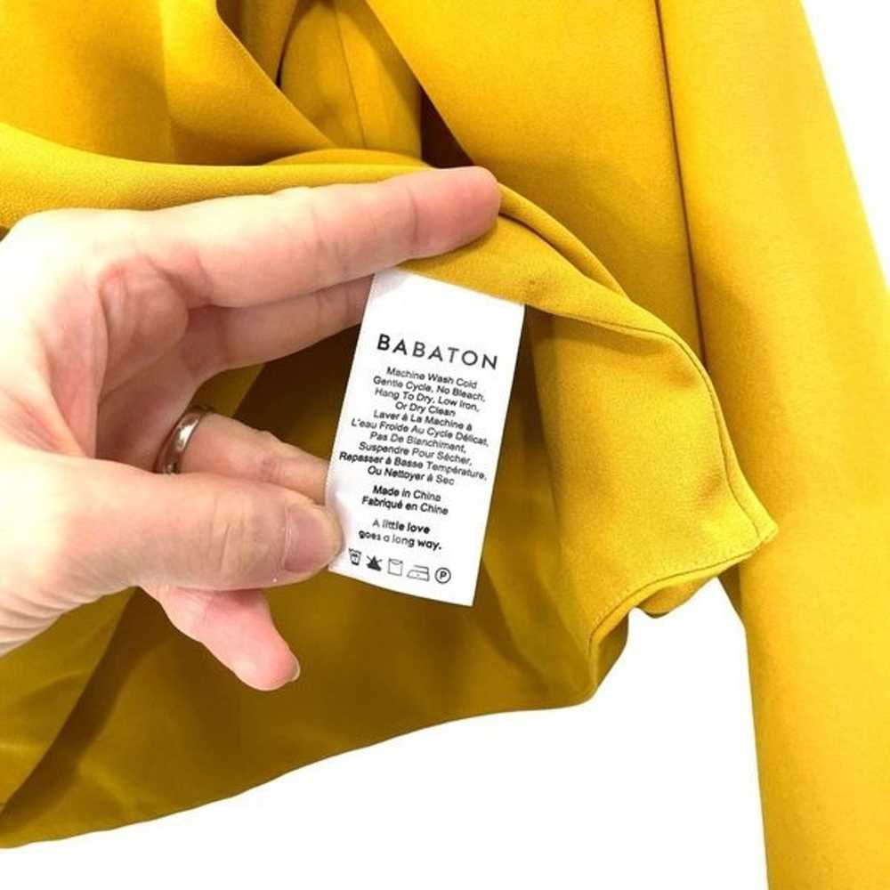Aritzia Babaton Randy mustard yellow top blouse S… - image 6