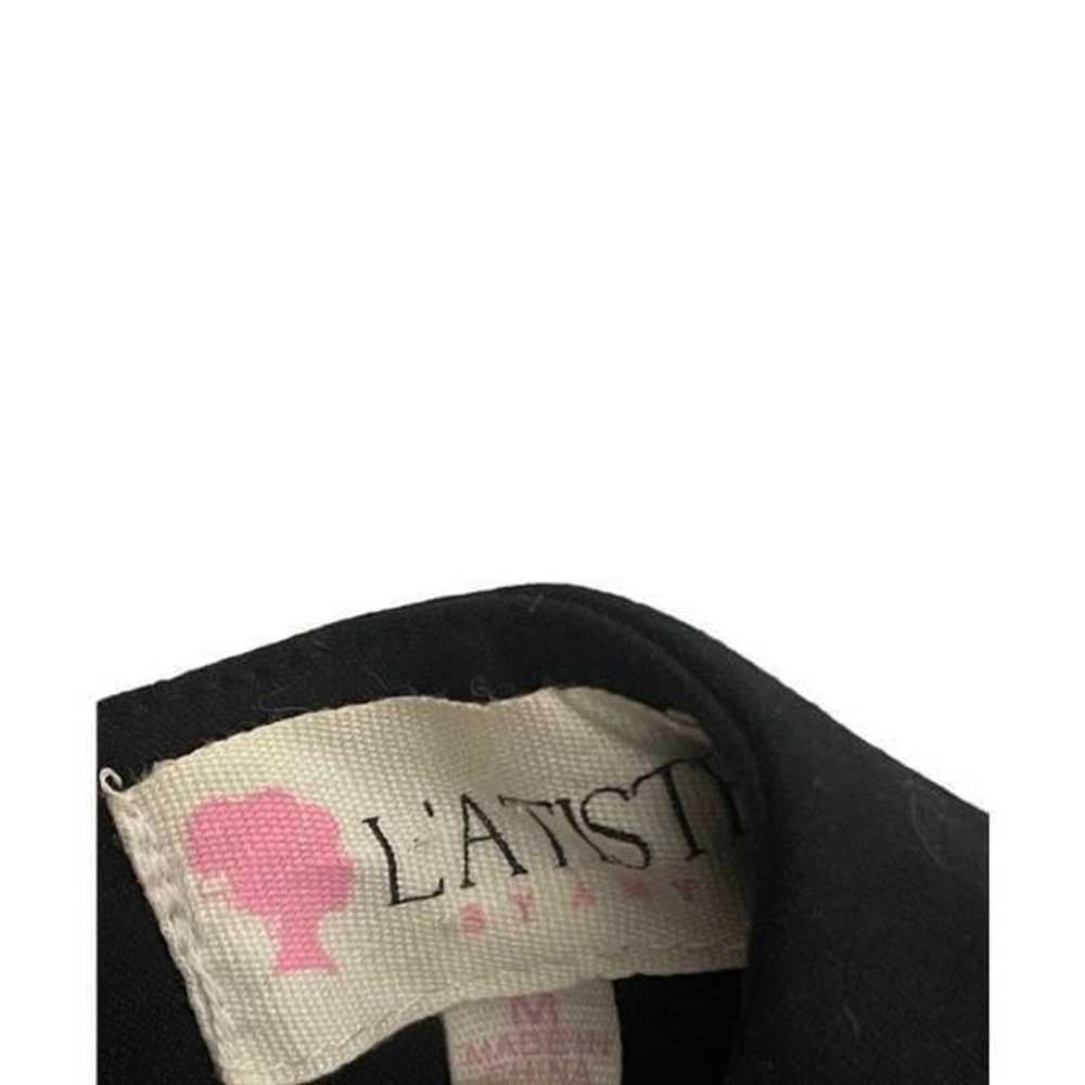 L'atiste Fringe Tassel Embellished Beaded Black S… - image 3