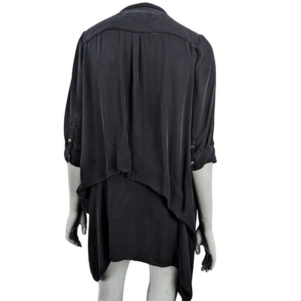 MORGANE LE FAY NY Asymmetric Blouse top in Black … - image 4